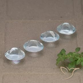 4.59 ct natürliche Himmerlblau Topas-Edelsteine, Oval, VVS-VS
