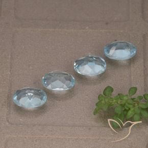 3.69 ct natürliche Himmerlblau Topas-Edelsteine, Oval, VVS-VS