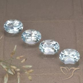 4.47 ct natürliche Himmerlblau Topas-Edelsteine, Oval, VVS-VS