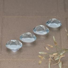 4.47 ct natürliche Himmerlblau Topas-Edelsteine, Oval, VVS-VS