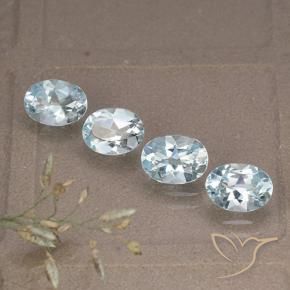 3.59 ct natürliche Himmerlblau Topas-Edelsteine, Oval, VVS-VS