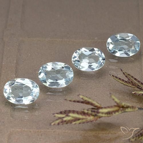 4.01ctw Natürlicher Himmerlblau Topas, Oval, VVS-VS