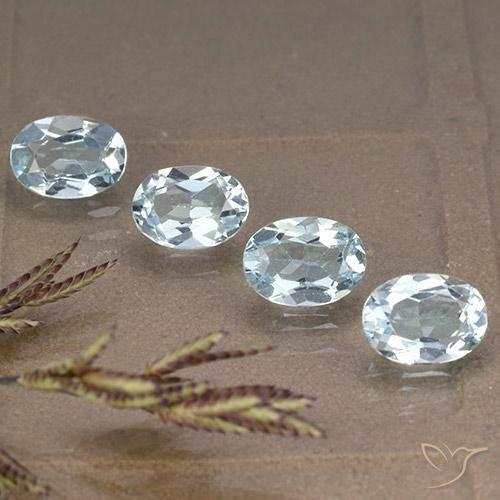 4.01 ct natürliche Himmerlblau Topas-Edelsteine, Oval, VVS-VS