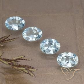 3.62 ct natürliche Himmerlblau Topas-Edelsteine, Oval, VVS-VS