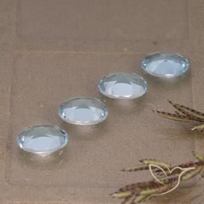 3.84 ct natürliche Himmerlblau Topas-Edelsteine, Oval, VVS-VS
