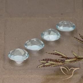4.43 ct natürliche Himmerlblau Topas-Edelsteine, Oval, VVS-VS
