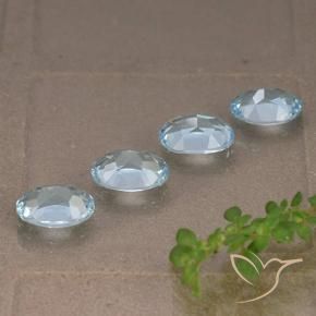 3.72 ct natürliche Himmerlblau Topas-Edelsteine, Oval, VVS-VS