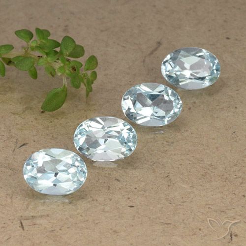 3.78ctw Natürlicher Himmerlblau Topas, Oval, VVS-VS