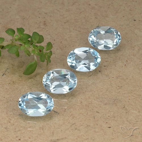 3.46ctw Natürlicher Himmerlblau Topas, Oval, VVS-VS