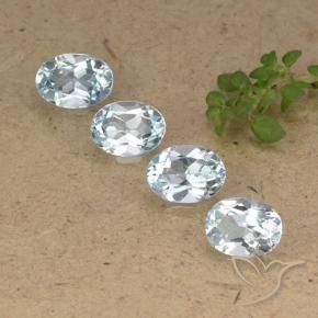 3.88 ct natürliche Himmerlblau Topas-Edelsteine, Oval, VVS-VS