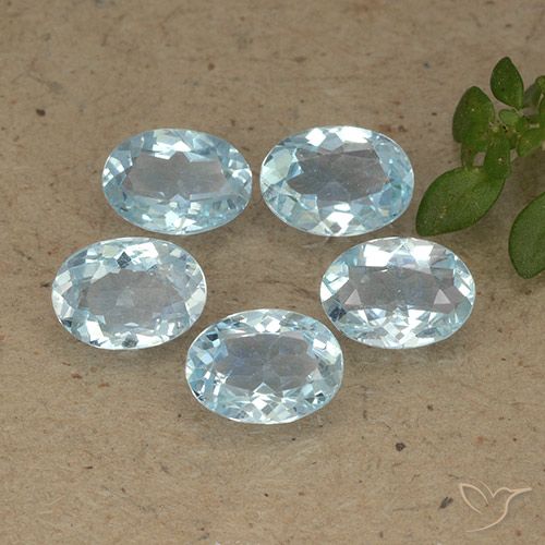 4.52ctw Natürlicher Himmerlblau Topas, Oval, VVS-VS