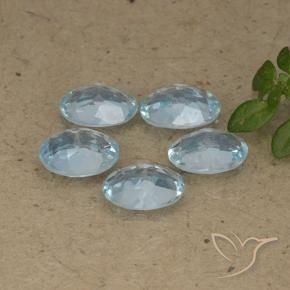 4.52 ct natürliche Himmerlblau Topas-Edelsteine, Oval, VVS-VS
