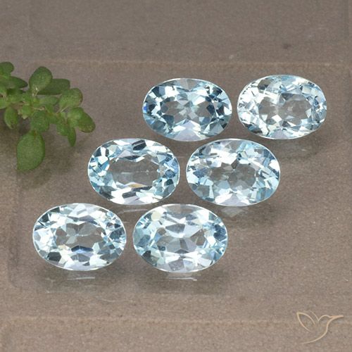 6.19ctw Natürlicher Himmerlblau Topas, Oval, VVS-VS