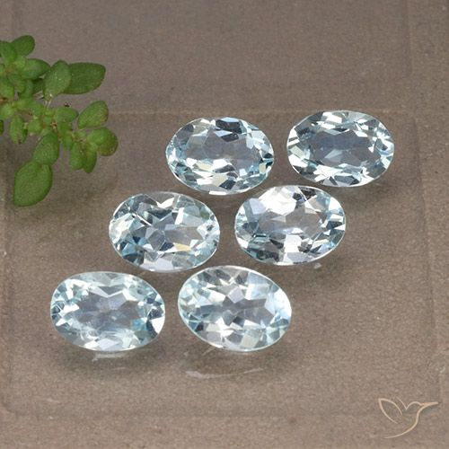 5.47ctw Natürlicher Himmerlblau Topas, Oval, VVS-VS