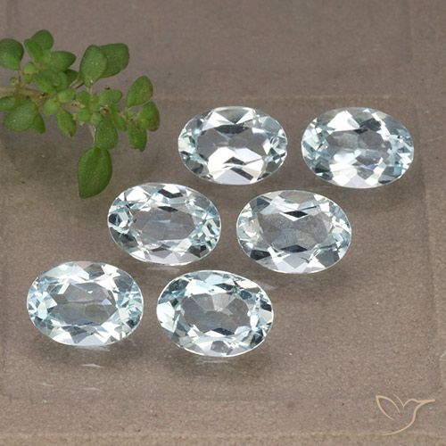 5.48ctw Natürlicher Himmerlblau Topas, Oval, VVS-VS