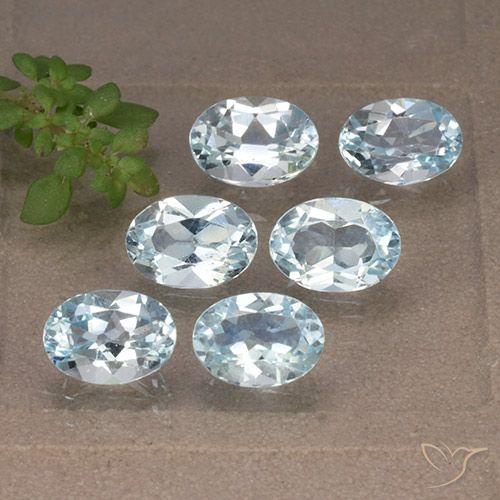 5.84ctw Natürlicher Himmerlblau Topas, Oval, VVS-VS