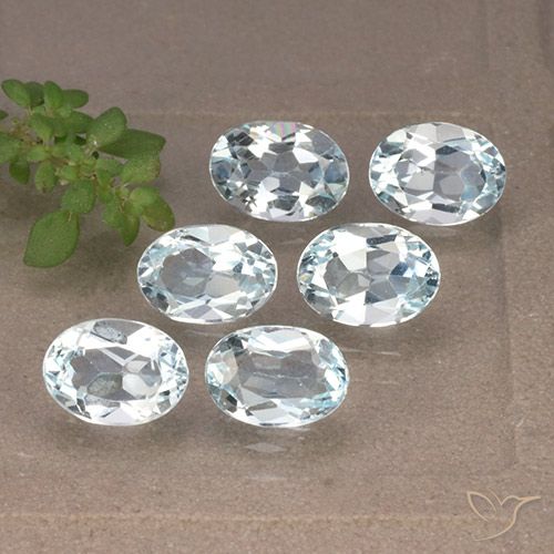 5.77ctw Natürlicher Himmerlblau Topas, Oval, VVS-VS