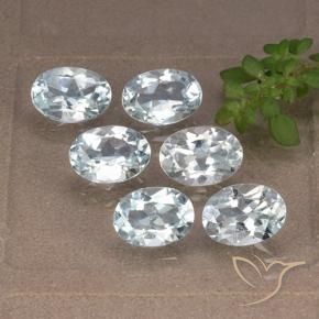 5.44 ct natürliche Himmerlblau Topas-Edelsteine, Oval, VVS-VS