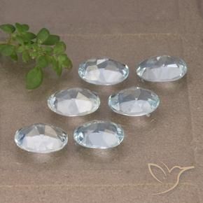 5.44 ct natürliche Himmerlblau Topas-Edelsteine, Oval, VVS-VS
