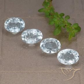 4.19 ct natürliche Himmerlblau Topas-Edelsteine, Oval, VVS-VS