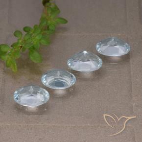 4.19 ct natürliche Himmerlblau Topas-Edelsteine, Oval, VVS-VS