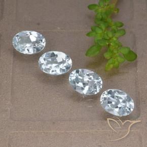 3.70 ct natürliche Himmerlblau Topas-Edelsteine, Oval, VVS-VS