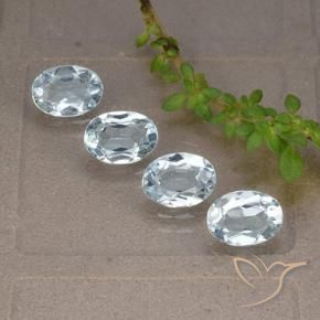 3.85 ct natürliche Himmerlblau Topas-Edelsteine, Oval, VVS-VS