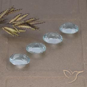 3.97 ct natürliche Himmerlblau Topas-Edelsteine, Oval, VVS-VS