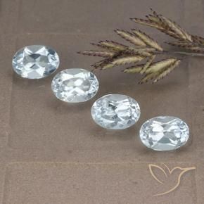 4.12 ct natürliche Himmerlblau Topas-Edelsteine, Oval, VVS-VS