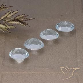 4.12 ct natürliche Himmerlblau Topas-Edelsteine, Oval, VVS-VS