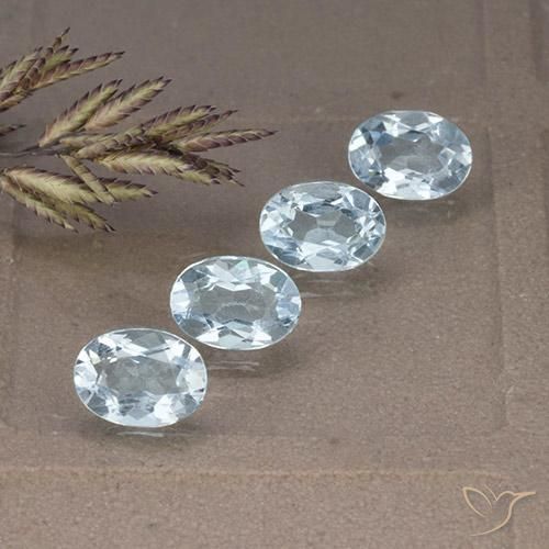 3.53ctw Natürlicher Himmerlblau Topas, Oval, VVS-VS