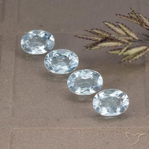 3.53 ct natürliche Himmerlblau Topas-Edelsteine, Oval, VVS-VS