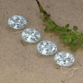 3.74 ct natürliche Himmerlblau Topas-Edelsteine, Oval, VVS-VS