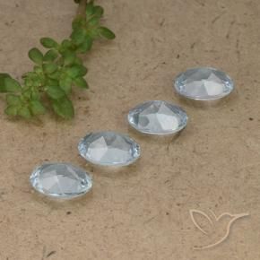 3.74 ct natürliche Himmerlblau Topas-Edelsteine, Oval, VVS-VS