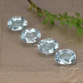 3.74 ct natürliche Himmerlblau Topas-Edelsteine, Oval, VVS-VS