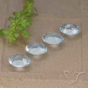3.69 ct natürliche Himmerlblau Topas-Edelsteine, Oval, VVS-VS