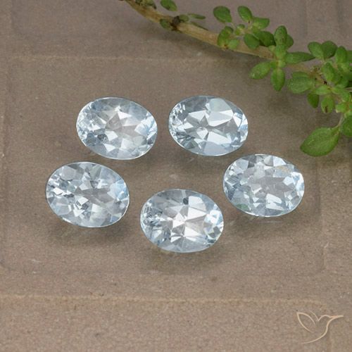 4.96ctw Natürlicher Himmerlblau Topas, Oval, VVS-VS