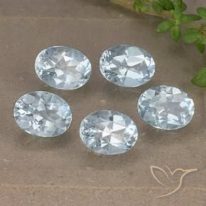 4.96 ct natürliche Himmerlblau Topas-Edelsteine, Oval, VVS-VS