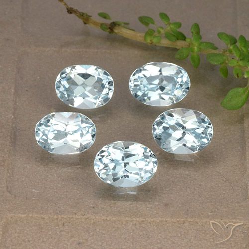 5.18ctw Natürlicher Himmerlblau Topas, Oval, VVS-VS
