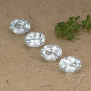 4.25 ct natürliche Himmerlblau Topas-Edelsteine, Oval, VVS-VS