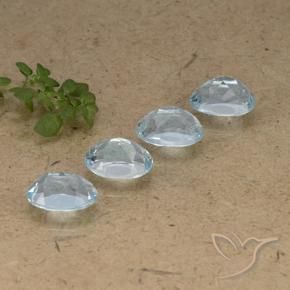 4.71 ct natürliche Himmerlblau Topas-Edelsteine, Oval, VVS-VS