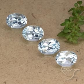 4.51 ct natürliche Himmerlblau Topas-Edelsteine, Oval, VVS-VS