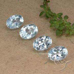 3.69 ct natürliche Himmerlblau Topas-Edelsteine, Oval, VVS-VS