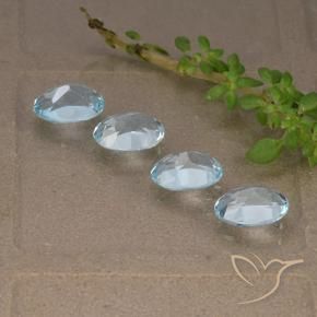3.63 ct natürliche Himmerlblau Topas-Edelsteine, Oval, VVS-VS