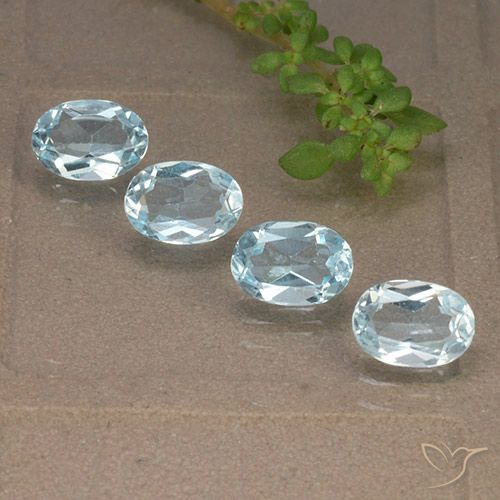 3.61ctw Natürlicher Himmerlblau Topas, Oval, VVS-VS