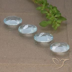 3.61 ct natürliche Himmerlblau Topas-Edelsteine, Oval, VVS-VS