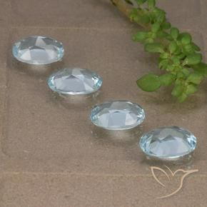 3.66 ct natürliche Himmerlblau Topas-Edelsteine, Oval, VVS-VS
