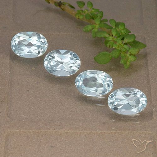 4.10ctw Natürlicher Himmerlblau Topas, Oval, VVS-VS