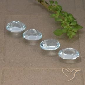 4.10 ct natürliche Himmerlblau Topas-Edelsteine, Oval, VVS-VS