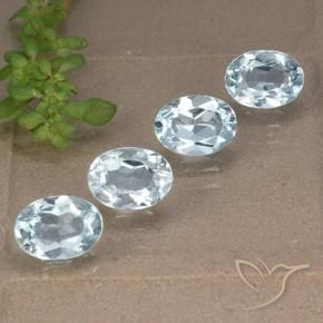 4.12 ct natürliche Himmerlblau Topas-Edelsteine, Oval, VVS-VS